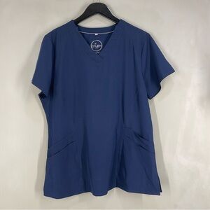 Crush Scrub Blue Navy Women’s Top